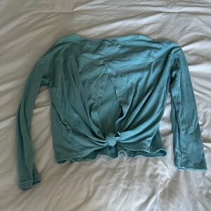 Zella tie in back workout/lounge top